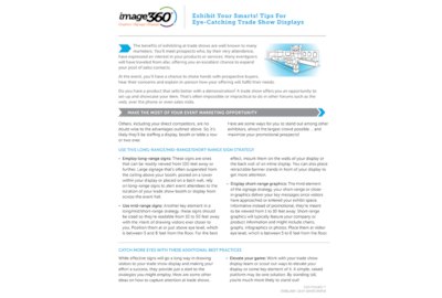 Exhibit Your Smarts! Tips For Eye-Catching Trade Show Displays