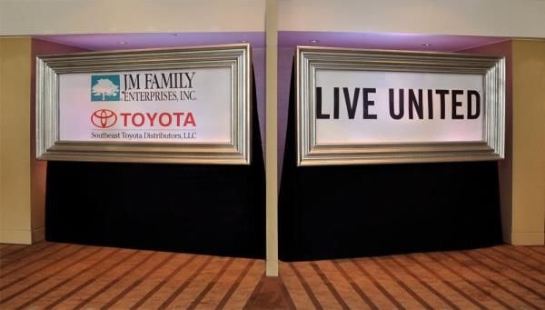 WF007 - Custom Wall Mount Frame for Non-Profits & Associations 