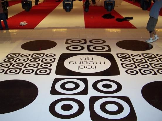 FC023 - Custom Floor Graphic for Event Planning