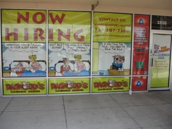 WIN015 - Custom Window Graphic for Restaurant