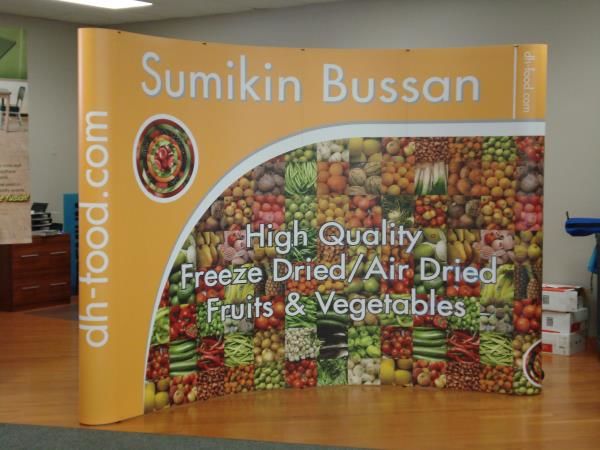 PU012 - Custom Pop-Up Trade Show Booth for Restaurant