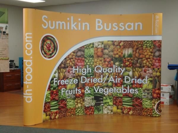 PU012 - Custom Pop-Up Trade Show Booth for Restaurant