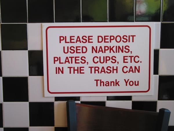 SAFE017 - Custom Safety Signage for Restaurant