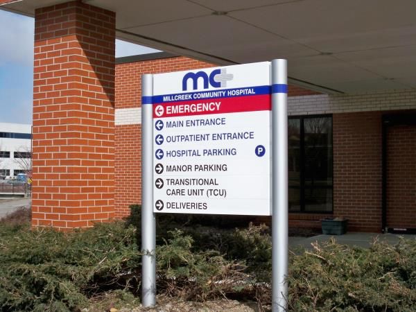 DIR038 - Custom Wayfinding Directory Sign for Healthcare