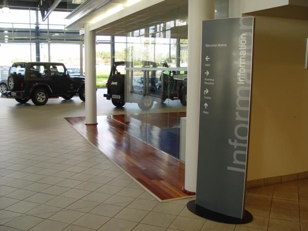 DIR071 - Custom Wayfinding Sign for Auto Dealerships & Services