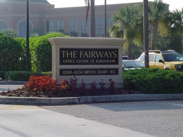 MON017 - Custom Monument Sign for Property Management