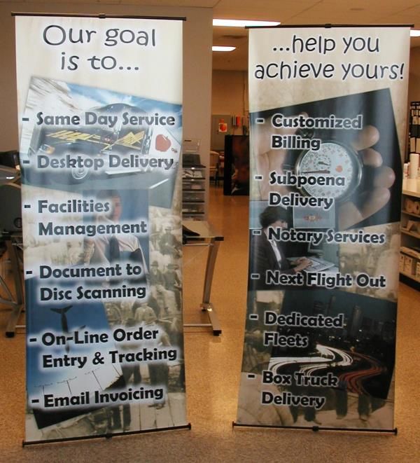 BS011 - Custom Banner Stand for Professional Services