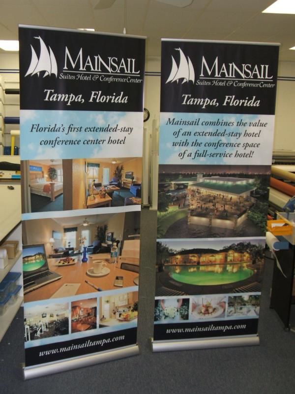 BS023 - Custom Banner Stand for Real Estate