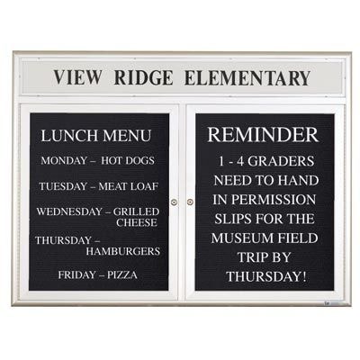 Display Cases and Message Board Signs