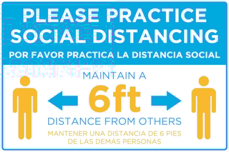 Social Distancing Signs in [city]