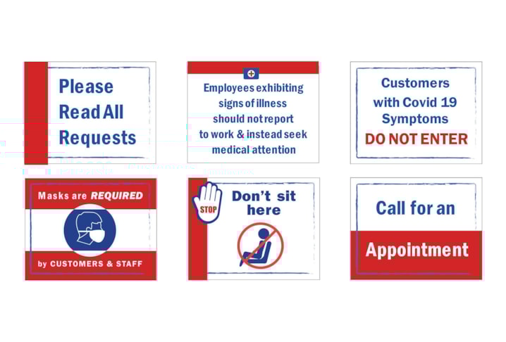 Health and Hygiene Signage