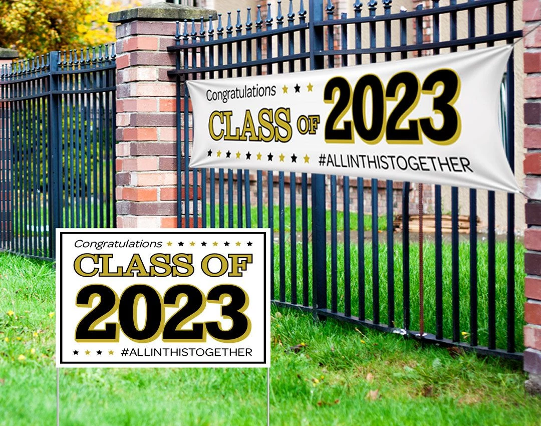 Celebrate the Graduating Class of 2022 with Custom Yard Signs and Banners