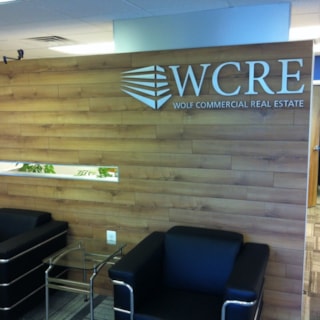 Wolf Commercial Real Estate Dimensional Lettering