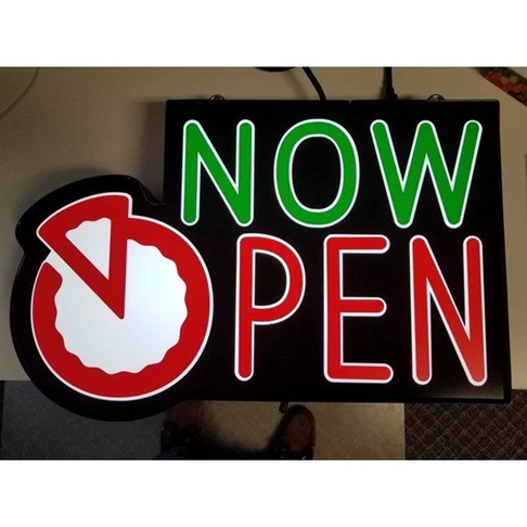 Now Open 3D Logo Sign for Pizza Restaurant