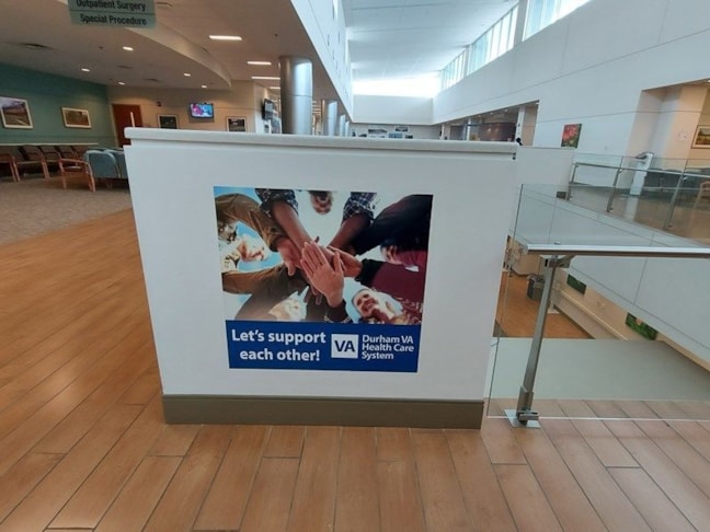 Mural on Wall in Hallway with Graphic