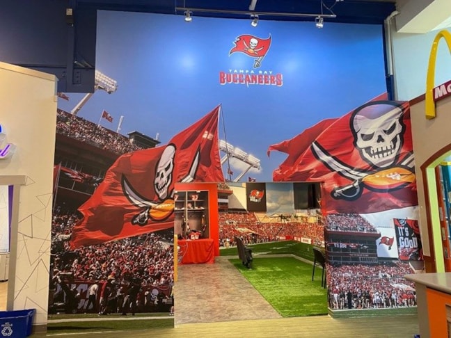 Sports Stadium Wall Mural