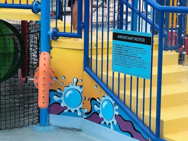 Safety Sign for Waterpark