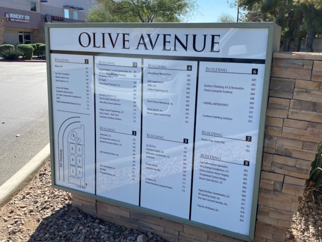 Directory and Wayfinding Signage