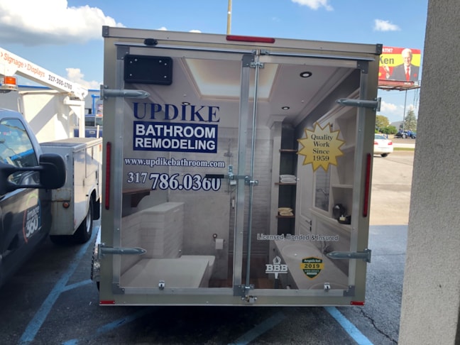 Full Vehicle Wraps, Vehicle Graphics, Wrap for Updike Bathroom Remodeling in Indianapolis