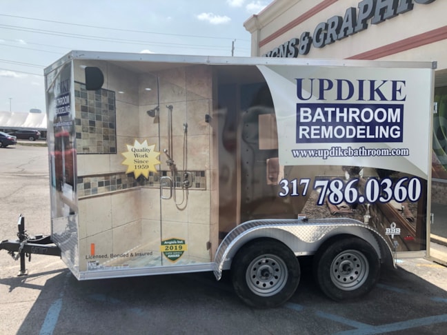 Full Vehicle Wraps, Vehicle Graphics, Wrap for Updike Bathroom Remodeling in Indianapolis