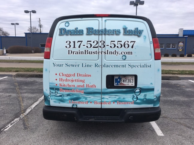 Vehicle Wrap for Drain Busters Indy