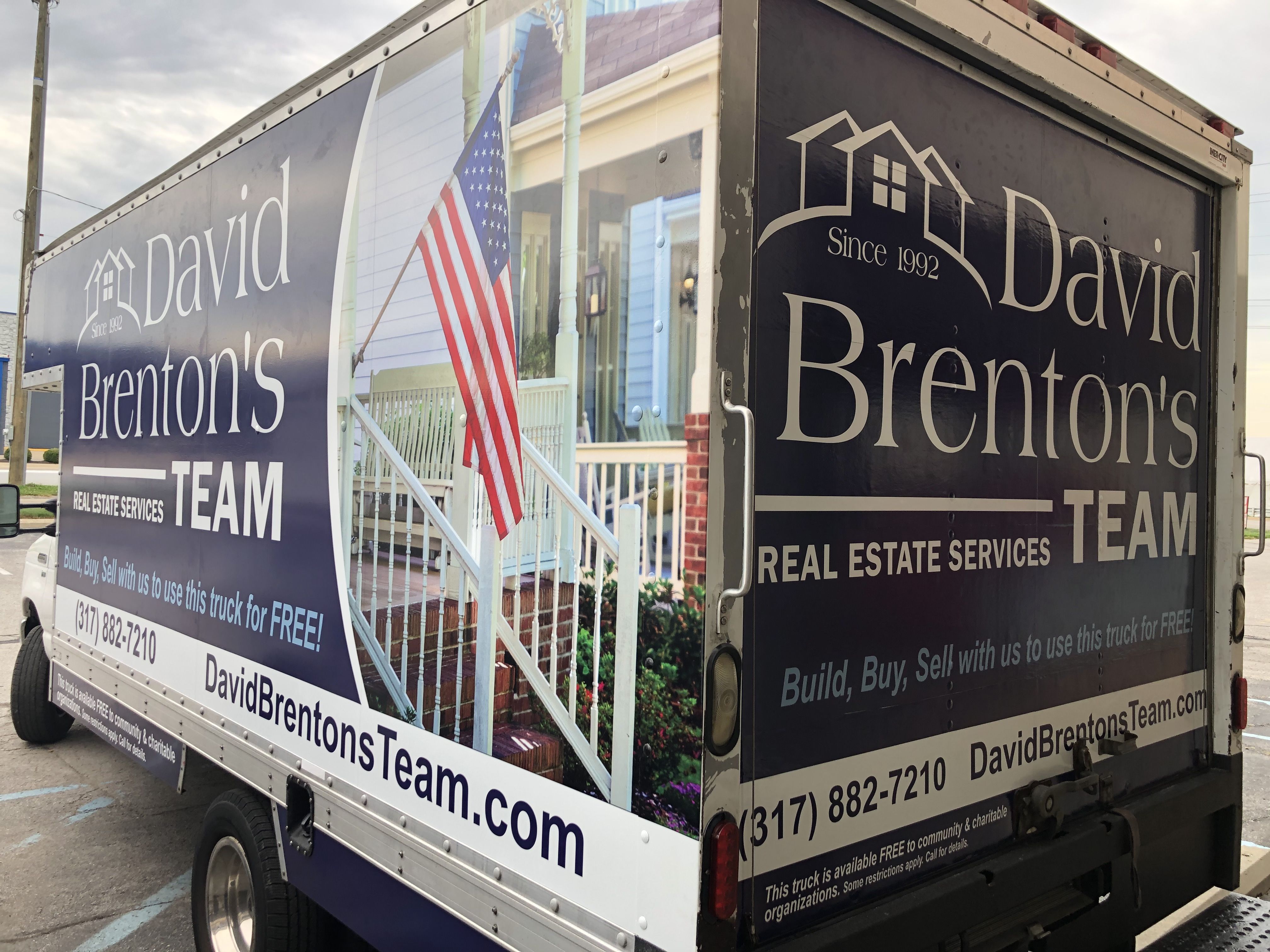 Box Truck Full Graphics Wrap for David Brenton Team in Indianapolis, IN