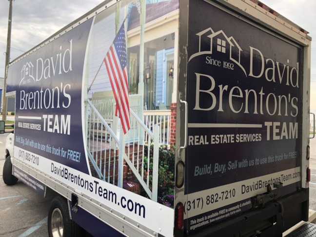 Box Truck Full Graphics Wrap for David Brenton Team in Indianapolis, IN