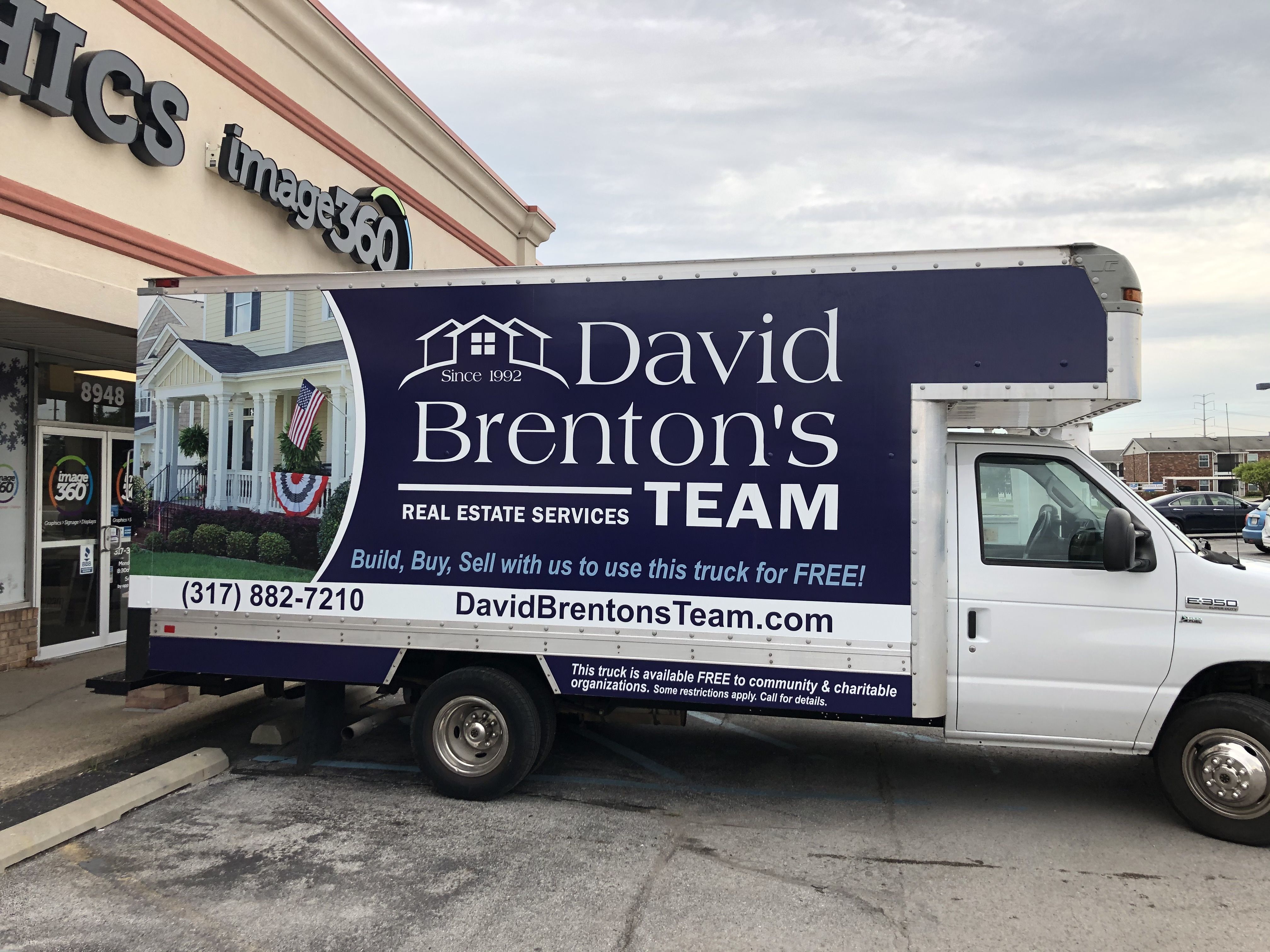 Box Truck Full Graphics Wrap for David Brenton Team in Indianapolis, IN