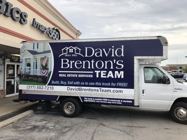 Box Truck Full Graphics Wrap for David Brenton Team in Indianapolis, IN