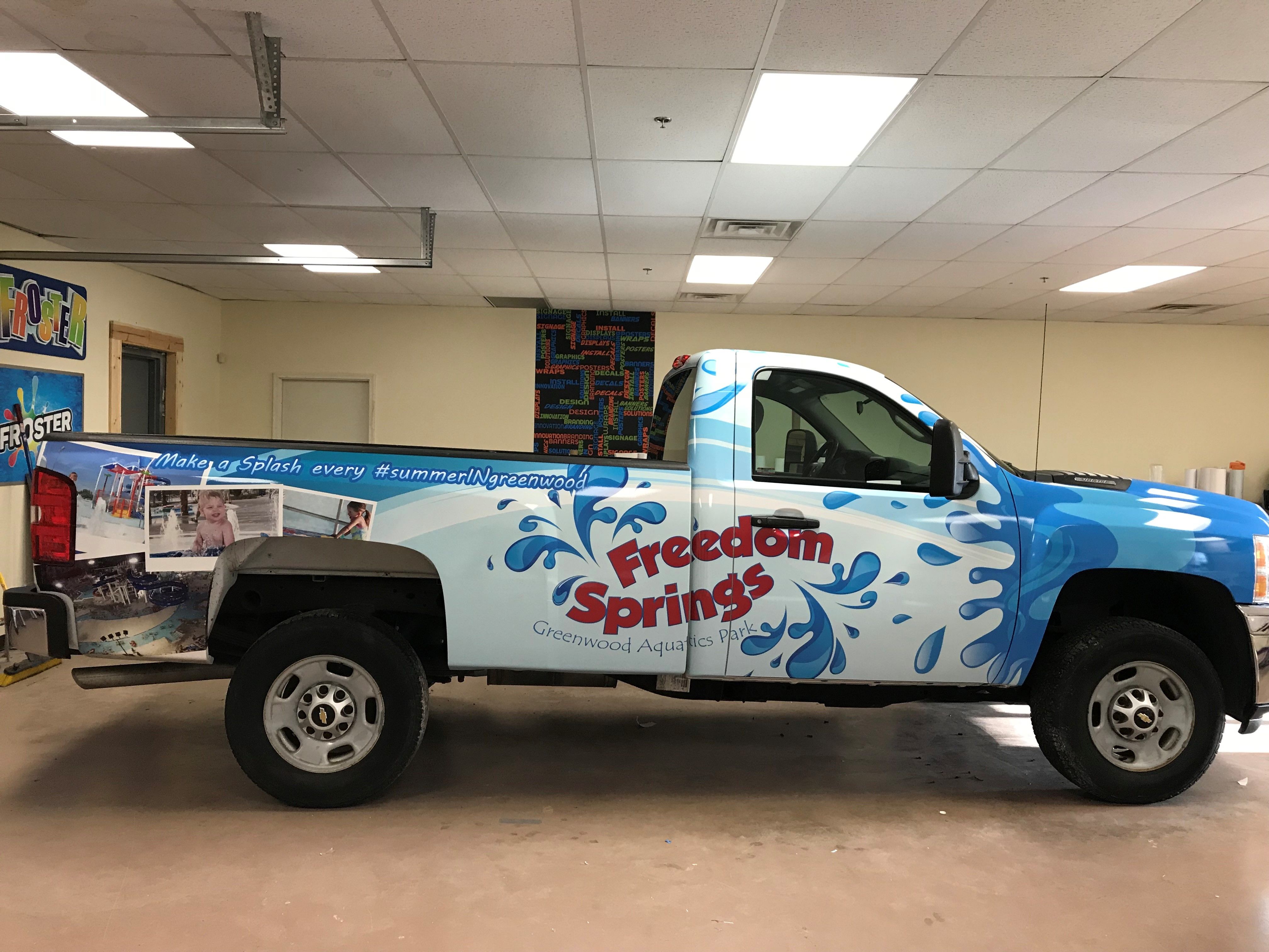 Vehicle Wrap for Greenwood City Parks and & Recreation in Greenwood,IN 