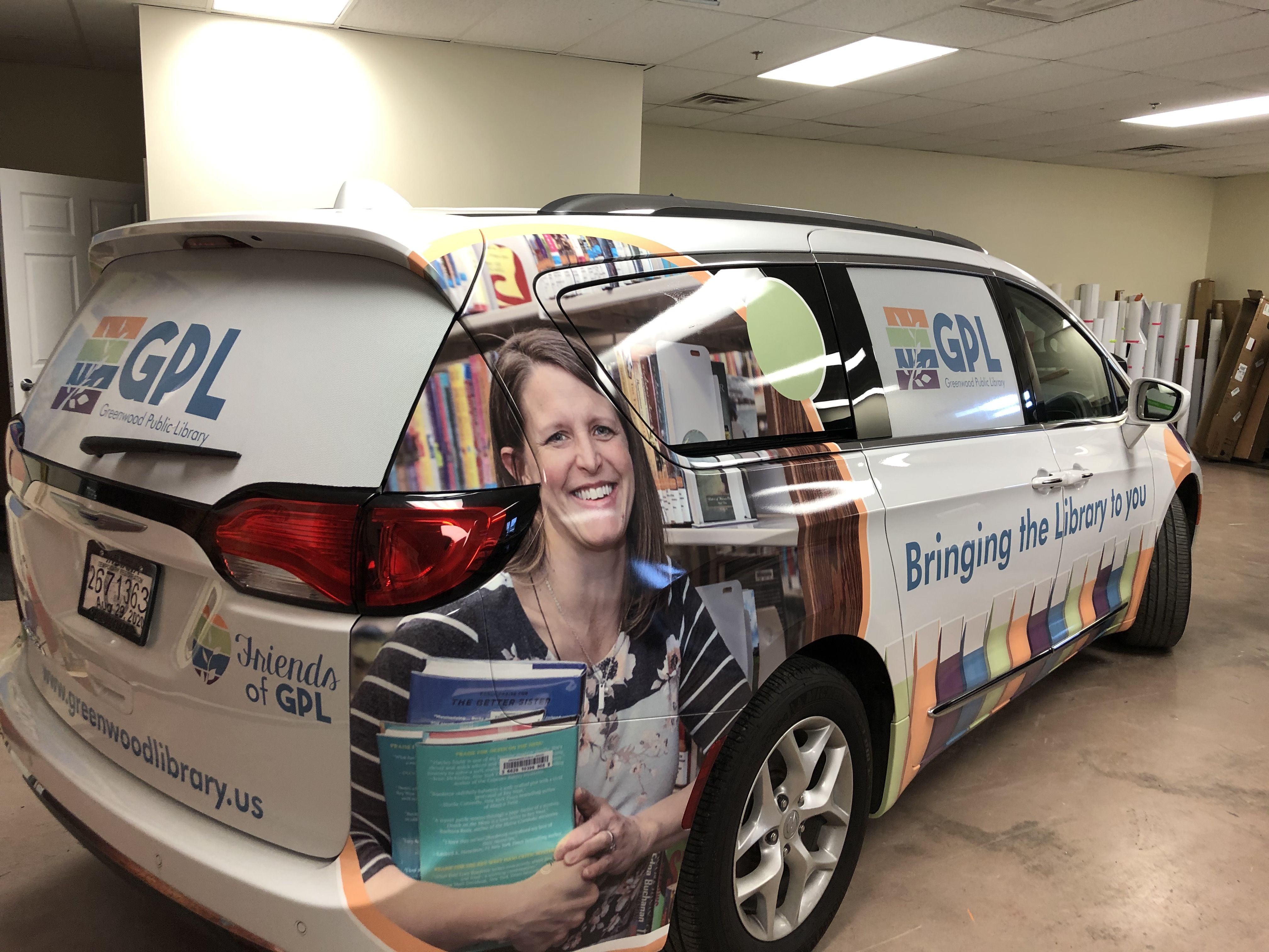 Vehicle Graphics Wrap for Greenwood Public Library