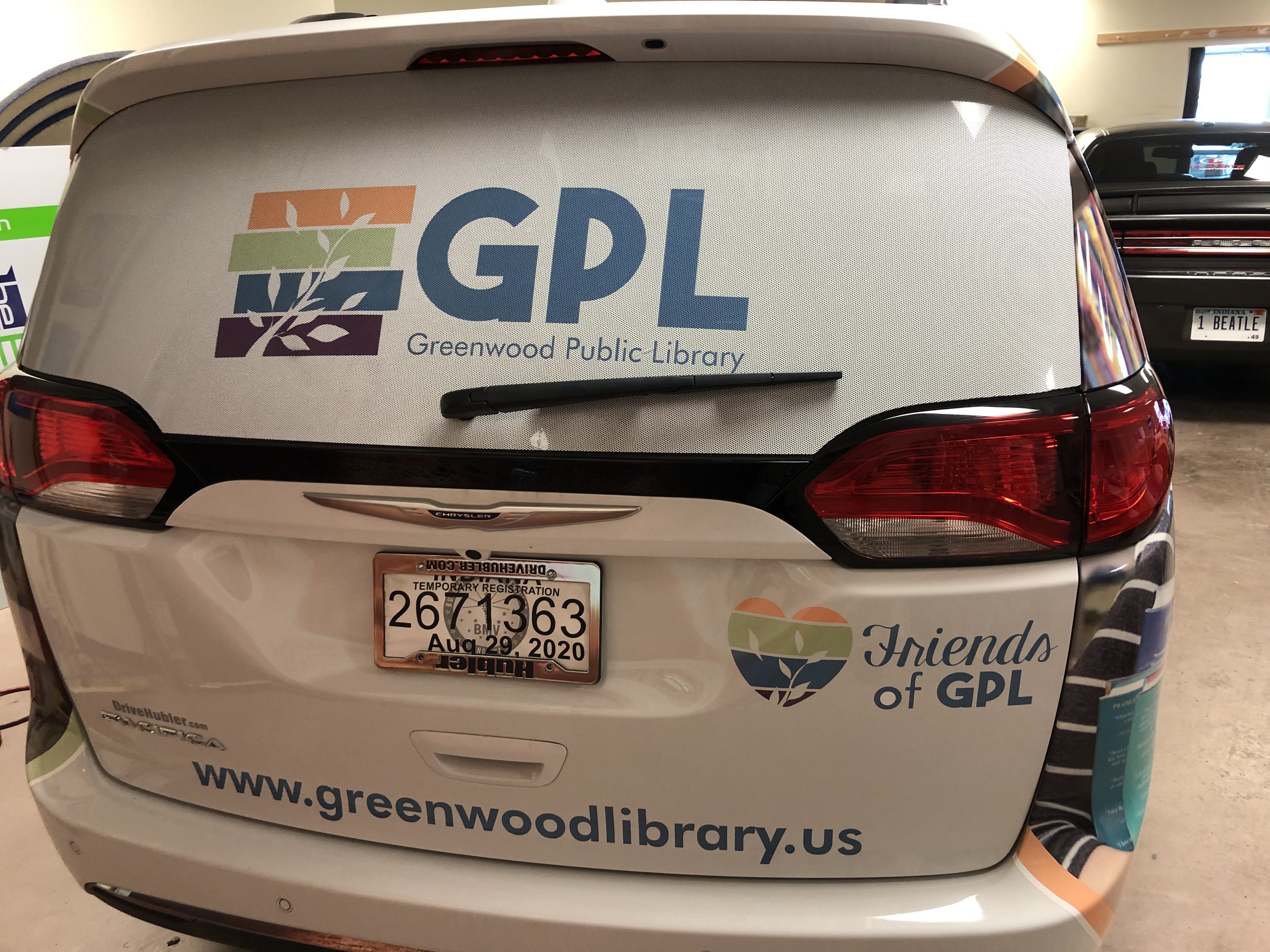 Vehicle Graphics Wrap for Greenwood Public Library