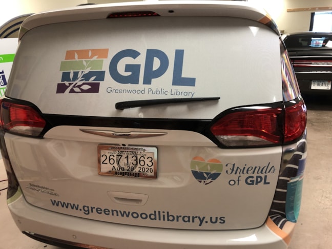 Vehicle Graphics Wrap for Greenwood Public Library