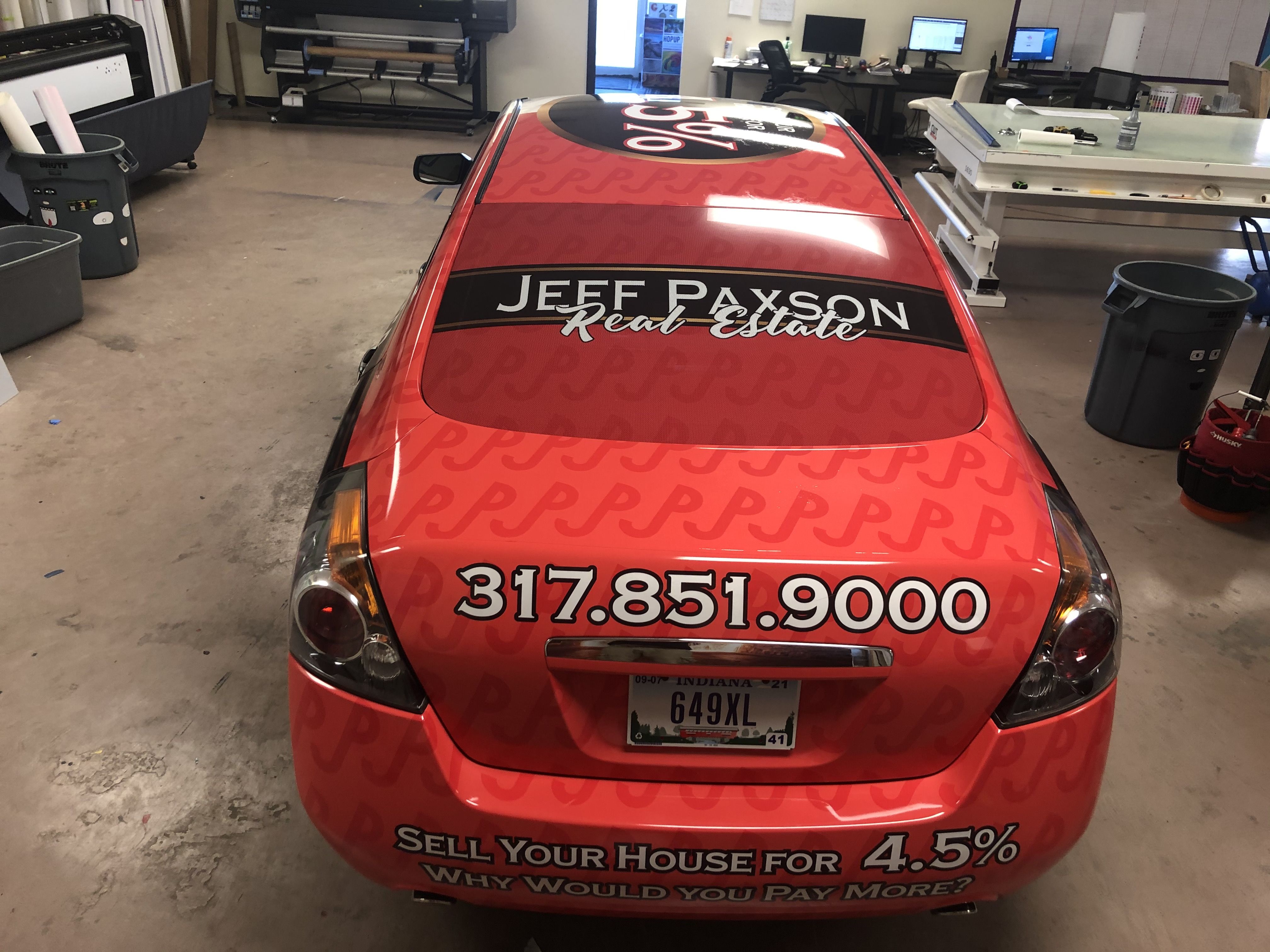 Full Vehicle Graphics Wrap for Jeff Paxson Real Estate 