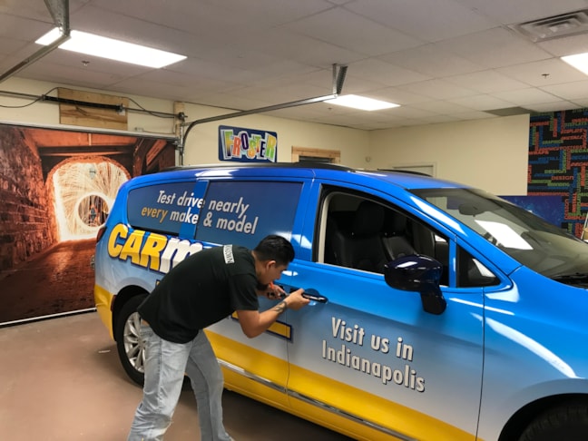Full Vehicle Wrap for Carmax in Indianapolis, IN