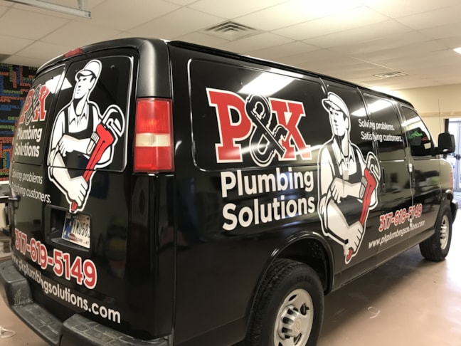 Full Vehicle Wrap for P&K Plumbing Solutions in Greenwood,IN 