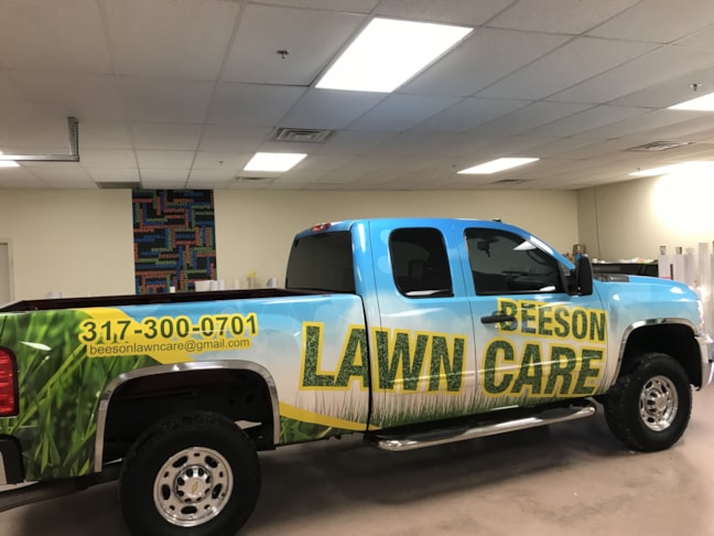 Full Vehicle Wrap for Beeson Lawn Care in Greenwood IN