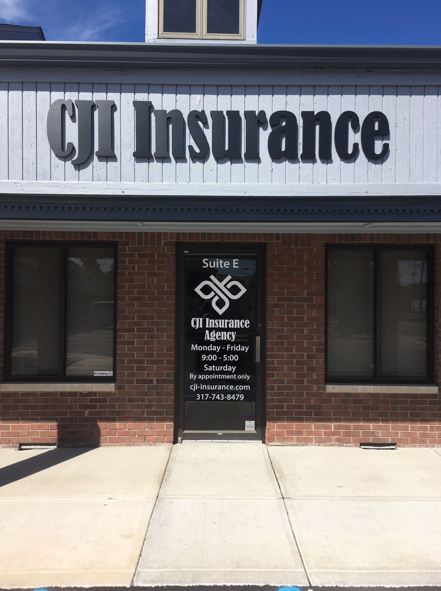 Building Signs, Storefront Signs, Dimensional, for CJI Insurance in Indianapolis IN 