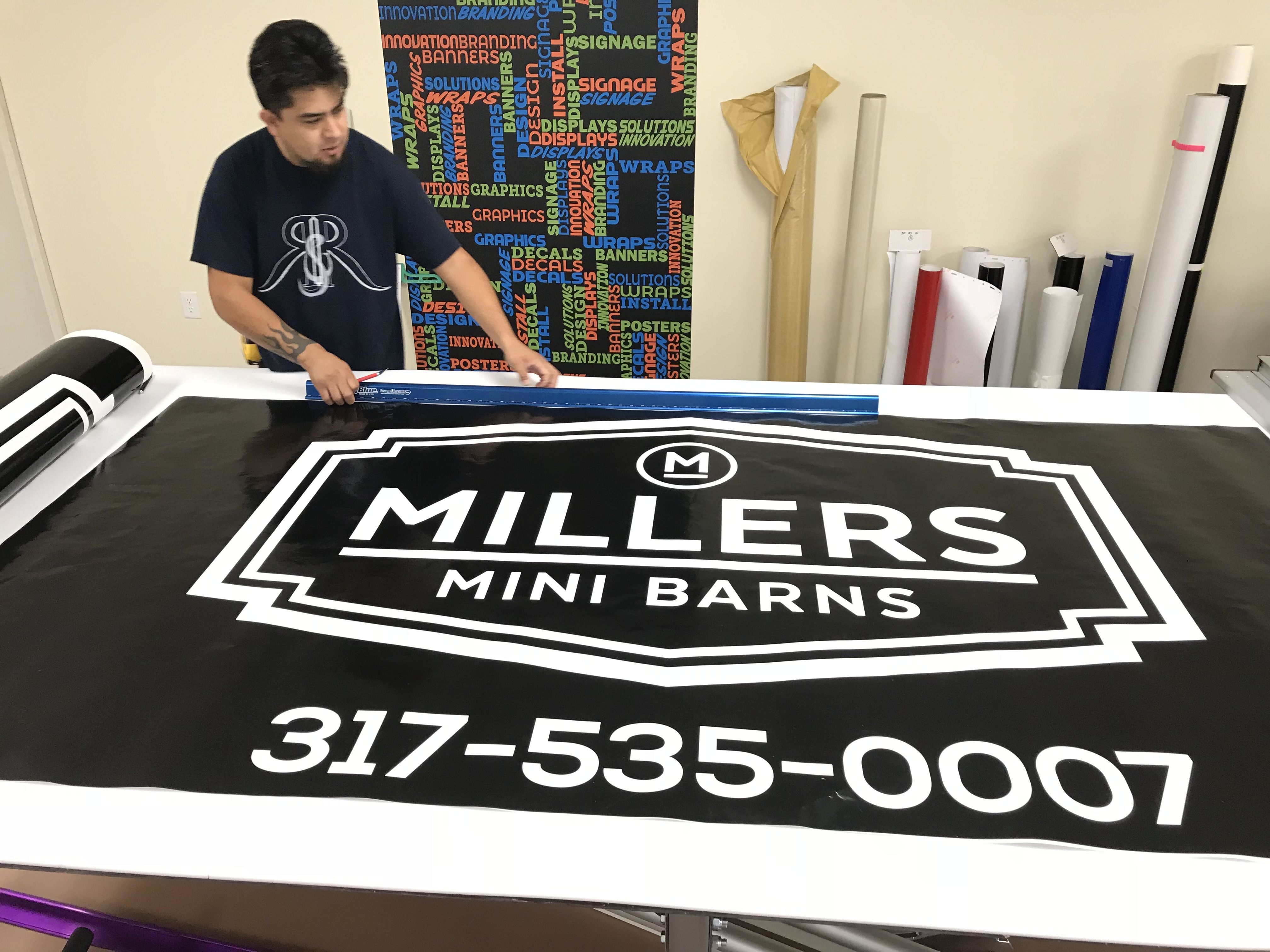 Pylon Sign for MIller Mine Barns in Greenwood, IN 