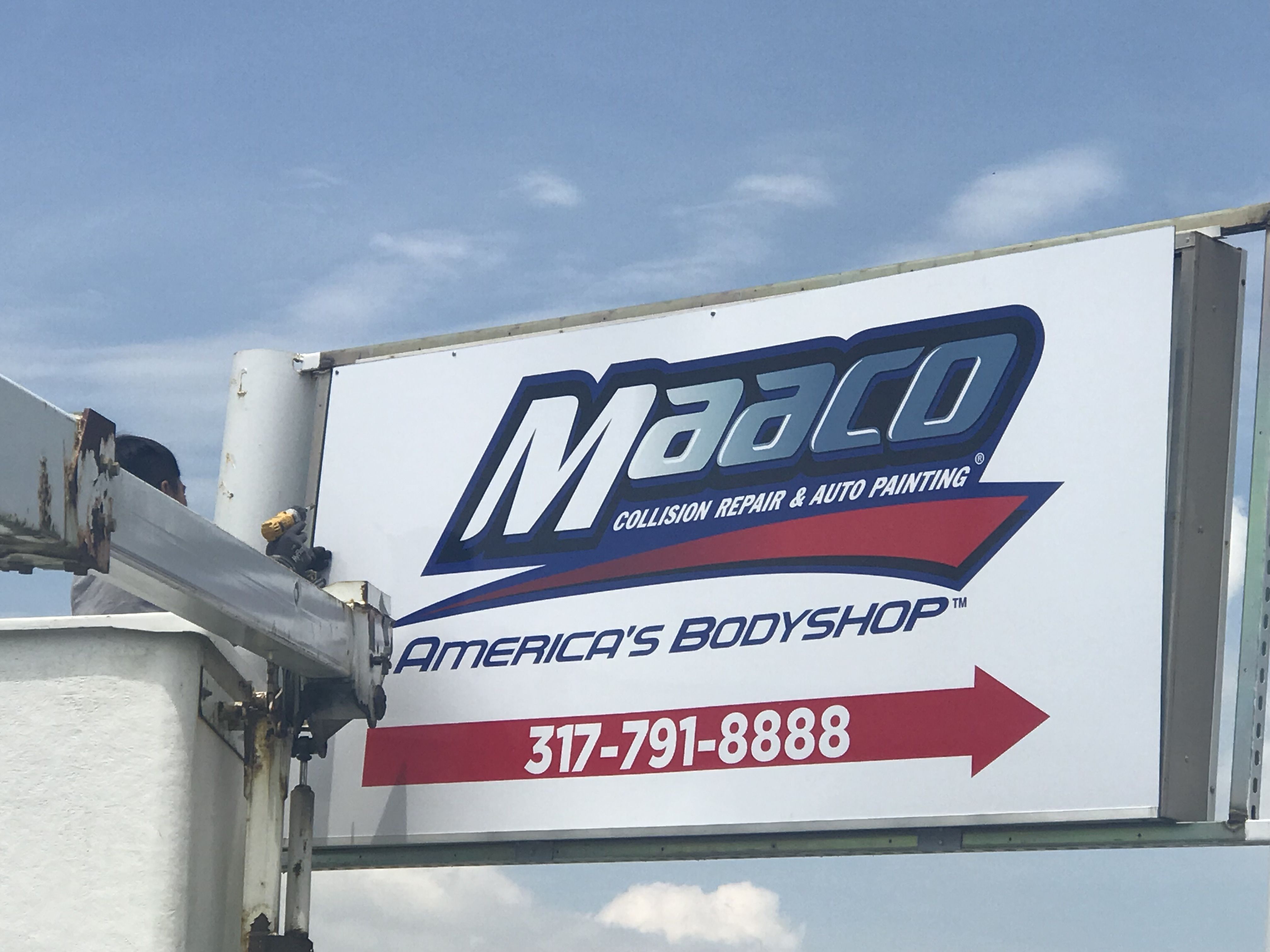 Pylon Sign Face Renewal in Indianapolis, IN 