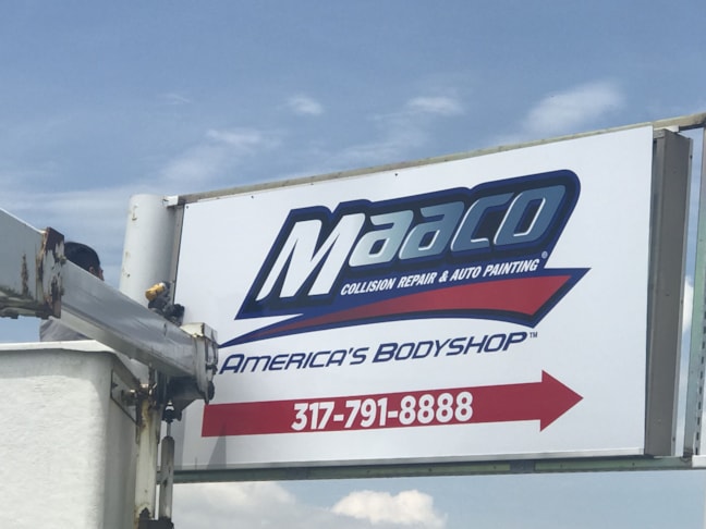 Pylon Sign Face Renewal in Indianapolis, IN 