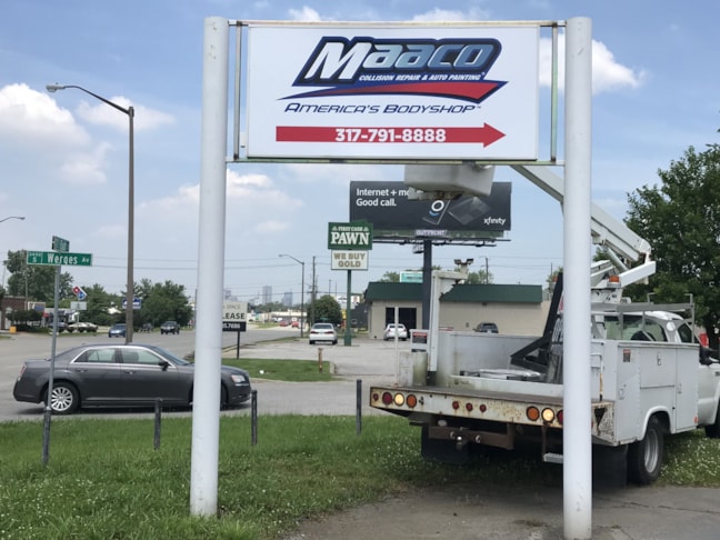 Pylon Sign Face Renewal in Indianapolis, IN 