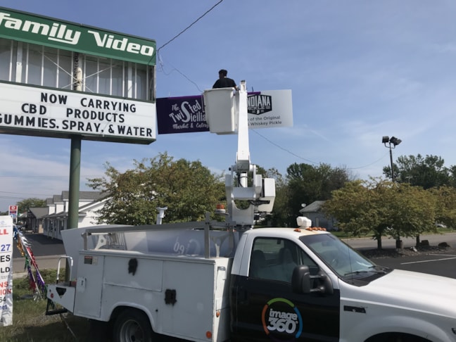 Pylon Sign Face Renewal in Franklin IN 