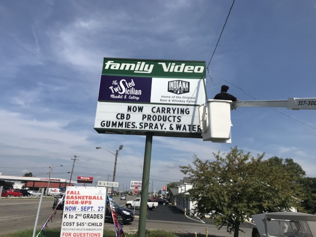 Pylon Sign Face Renewal in Franklin IN 