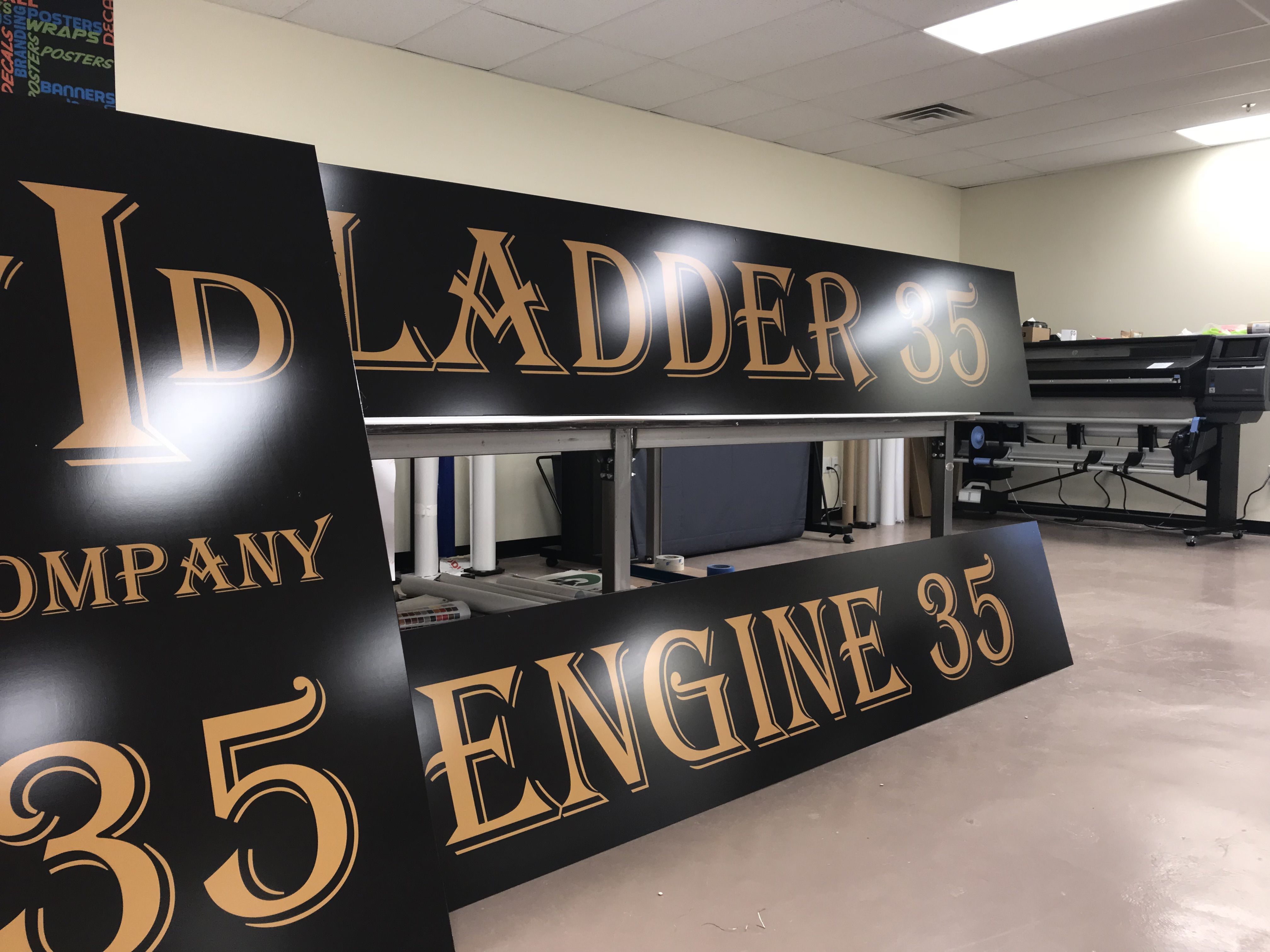 Metal Sign - Indianapolis Fire Department Station 35