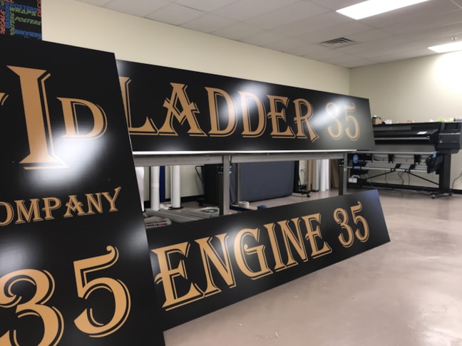 Metal Sign for Indianapolis Fire Department Station 35 in Indianapolis,IN