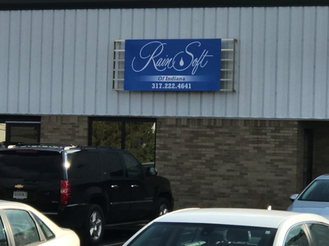 Metal Sign for Rain Soft of Indiana in Indianapolis, IN