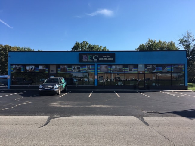 Window Graphics for Burtons Flooring Center in Franklin Indiana