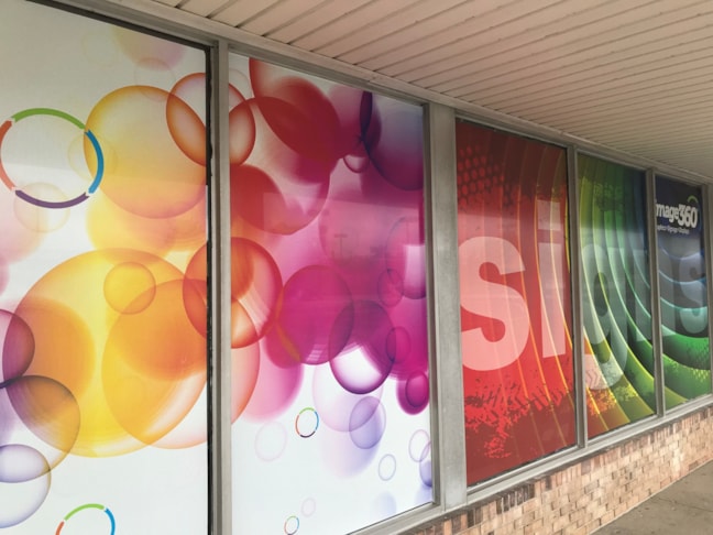 Window graphics for Image360 Indy-Greenwood, indianapolis, IN