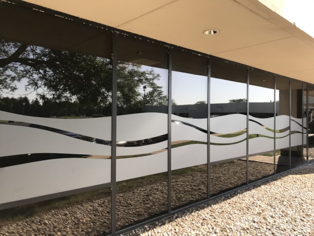 Frosted Vinyl, Window Graphics, Window Wrap for Valle Vista Health System in Greenwood IN